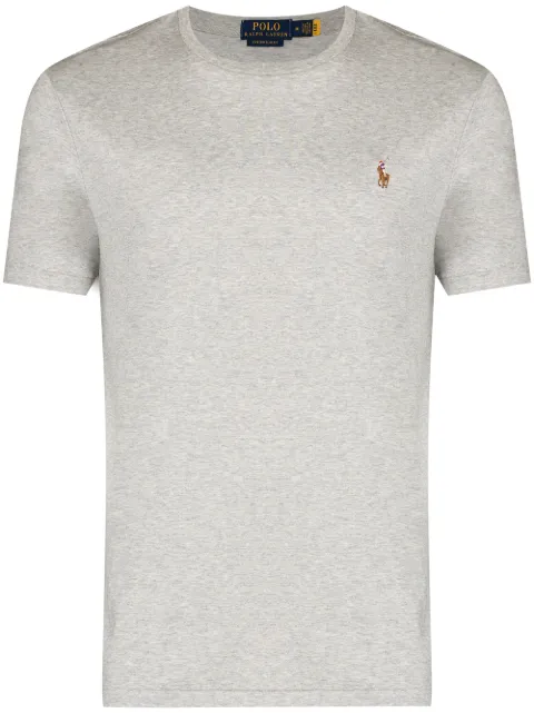Polo Ralph Lauren embroidered logo T-shirt Grey 710740727012