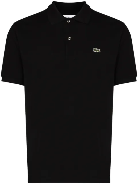 Lacoste logo-patch piqué polo shirt Black 1212