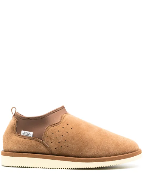 Suicoke Ron slip-on suede shoes Brown OG073M2ABMID
