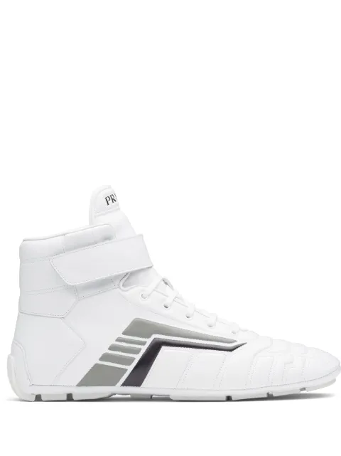 Prada lace-up chukka boots White 2TG172A21