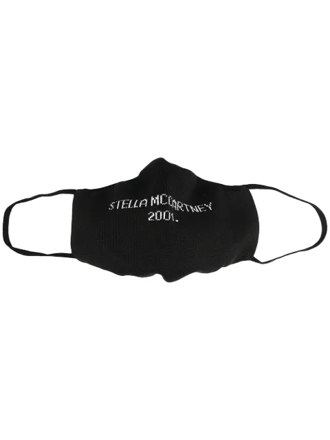 Stella McCartney logo-embellished face mask Black 602935S2243