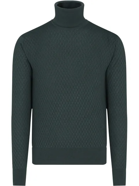 Dolce & Gabbana roll-neck silk-cashmere jumper Green GXD59TJBME9