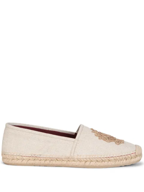 Dolce & Gabbana embroidered canvas Boccaccio espadrilles Neutrals A50445AO299