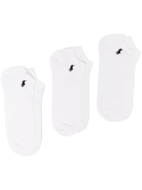 Polo Ralph Lauren Polo Pony ankle socks (pack of three) White 449655213002