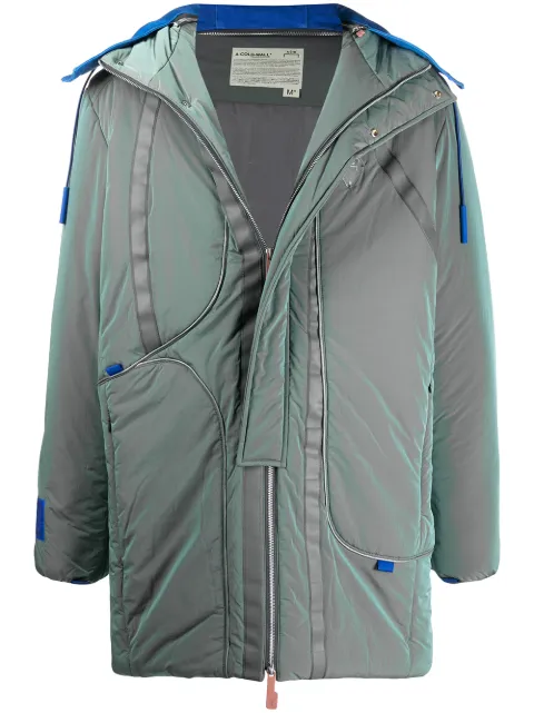 A-COLD-WALL* iridescent padded coat Green CND02BLKJACKET