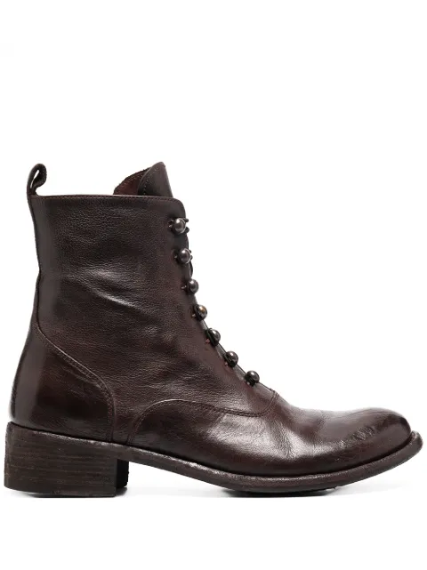 Officine Creative Lison lace-up boots Brown OCDLISO036IGNISE663