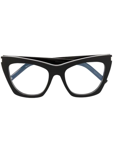 Saint Laurent Eyewear cat-eye frame glasses Black SL214KATEOPT