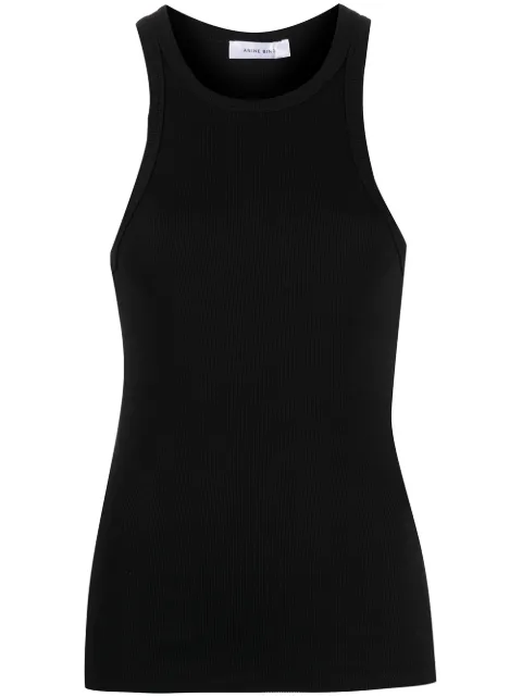 ANINE BING Eva racerback tank top Black A080151000