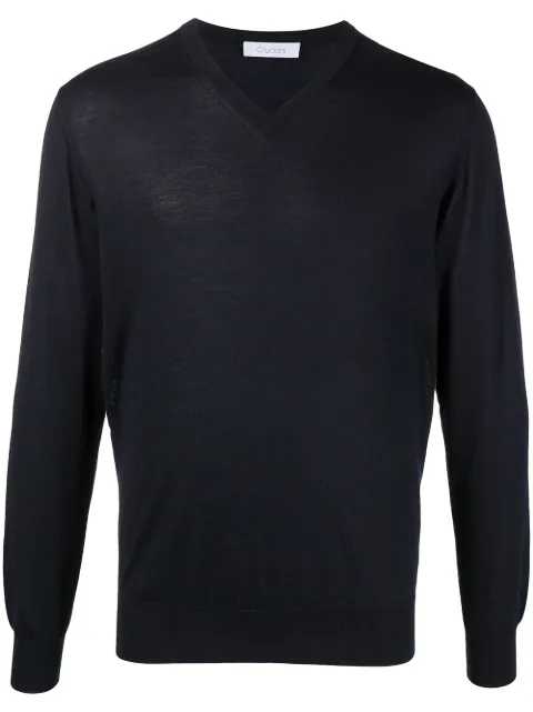 Cruciani long-sleeve V-neck jumper Blue CU487BV03F6V
