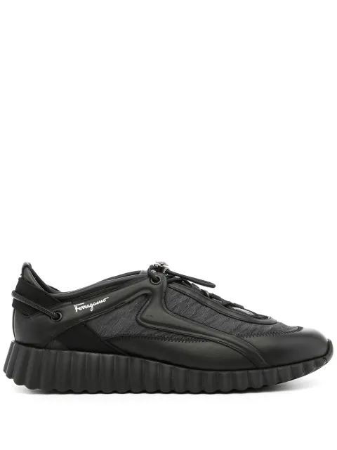 Ferragamo Pixie toggle-fastening sneakers Black 744267