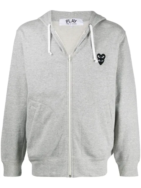 Comme Des Garçons Play chest logo hoodie Grey P1T302