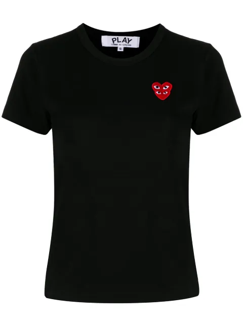 Comme Des Garçons Play short-sleeved heart patch T-shirt Black P1T287