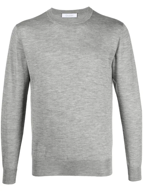 Cruciani crew neck knit jumper Grey CU487BG02F