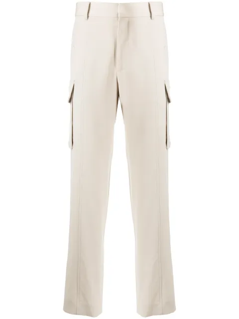 Stella McCartney straight-leg cargo trousers Neutrals 603076SPA03