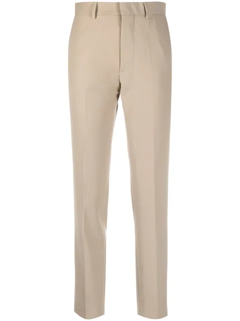 AMI Paris straight-leg tailored trousers Neutrals E21FT004283