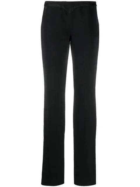 Versace Pre-Owned 1990s panelled waistband trousers Black VRS280G