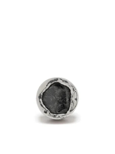 Parts of Four diamond stud single earring Silver 183524