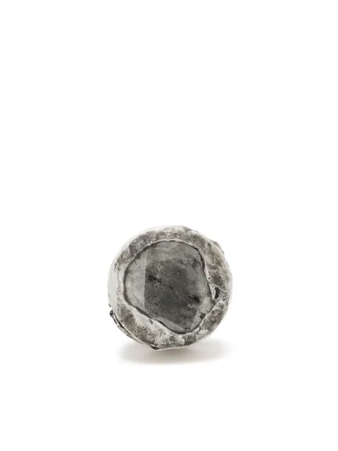 Parts of Four diamond stud single earring Silver 183524