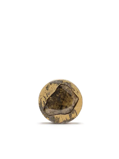 Parts of Four AGA+DIA single stud earring Gold 183524