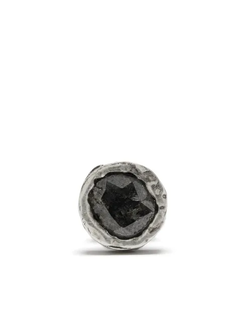 Parts of Four KA10KW+DIA single stud earring Silver 183523