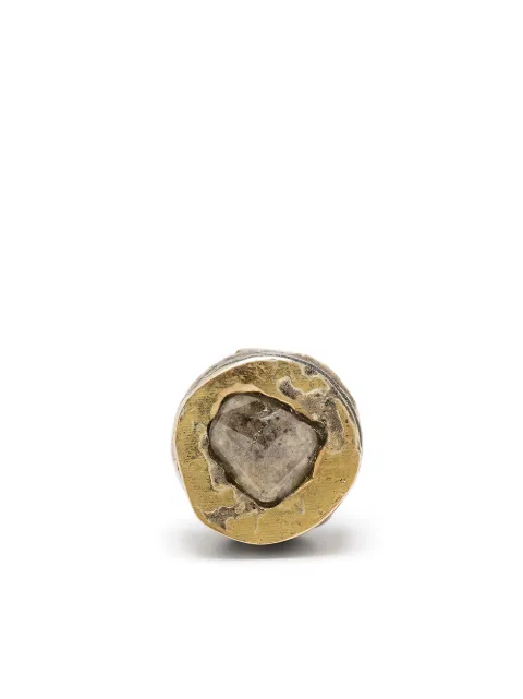 Parts of Four KA18K+FCDIA single stud earring Gold 183527KA18KFCDIA