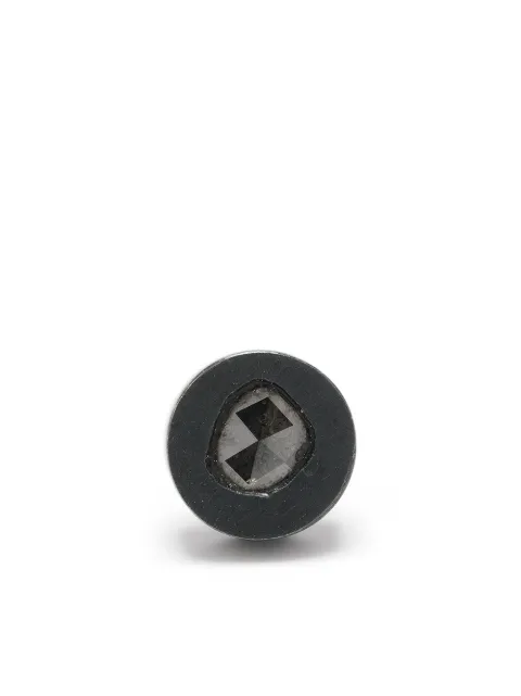 Parts of Four diamond-encrusted single earring Black 183527KAFCDIA