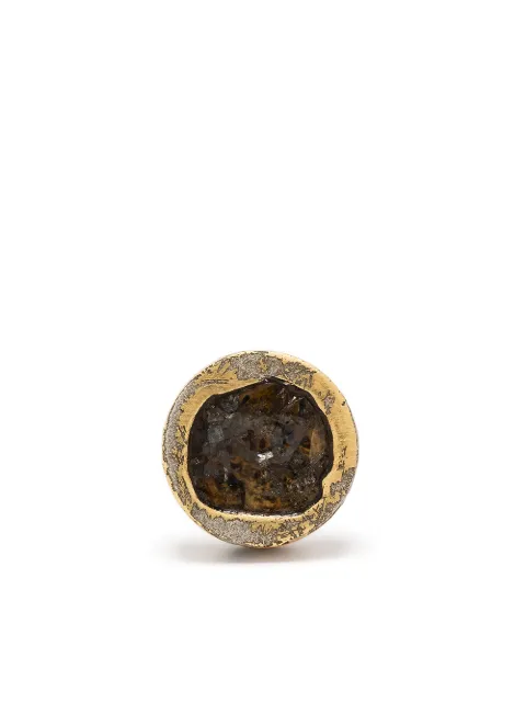 Parts of Four diamond-encrusted single earring Gold 12357AGADIA