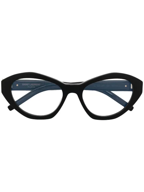 Saint Laurent Eyewear oval-frame glasses Black SLM60OPT