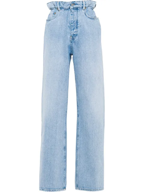 Miu Miu high-waisted straight-leg jeans Blue GWP3331SXP