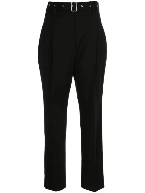 Proenza Schouler cropped suiting carrot leg trousers Black R2126005AW071