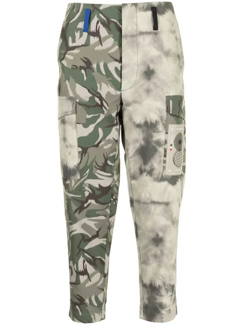 Ports V camouflage tie-dye tapered trousers Green VM8TCL05MFQ080
