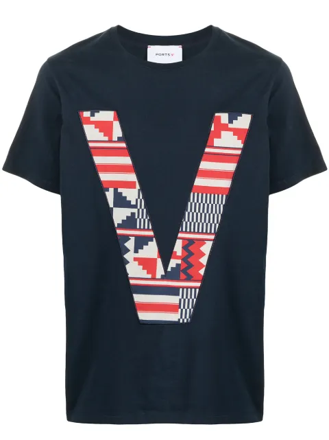 Ports V V logo T-shirt Black VM8KKC06MCC062