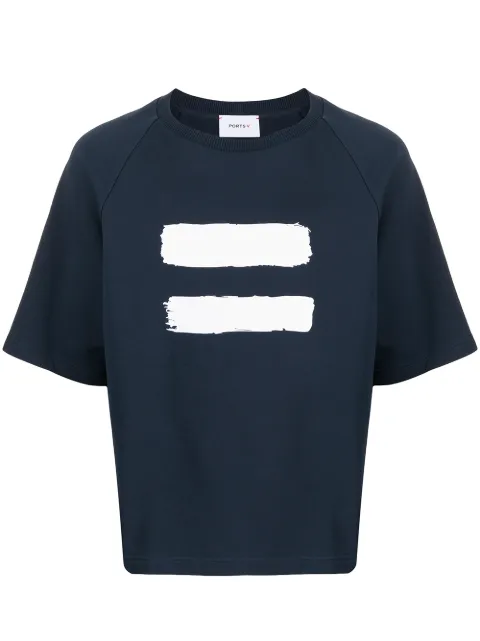 Ports V Stronger Together print T-shirt Blue VM8KKC05HCC027
