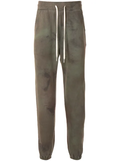 John Elliott tie-dye print track pants Green C154M46613A