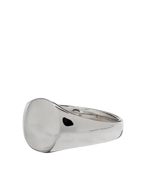 Tom Wood mini signet oval ring Silver R74RJNA01S925