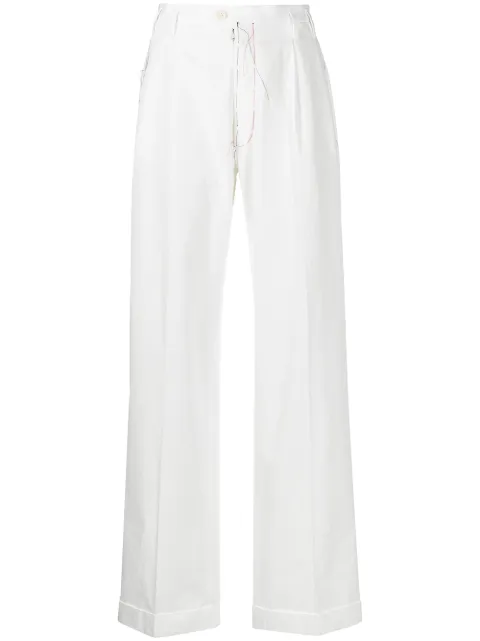 Maison Margiela high-waisted straight-leg trousers Neutrals S51KA0535S53687