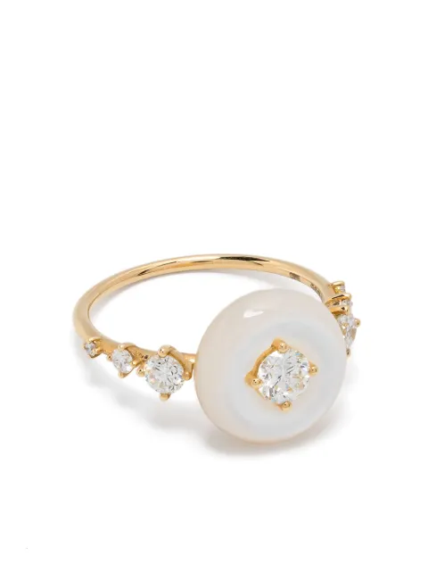 Fernando Jorge 18kt yellow gold Orbit diamond and tagua ring Gold 51210280210039