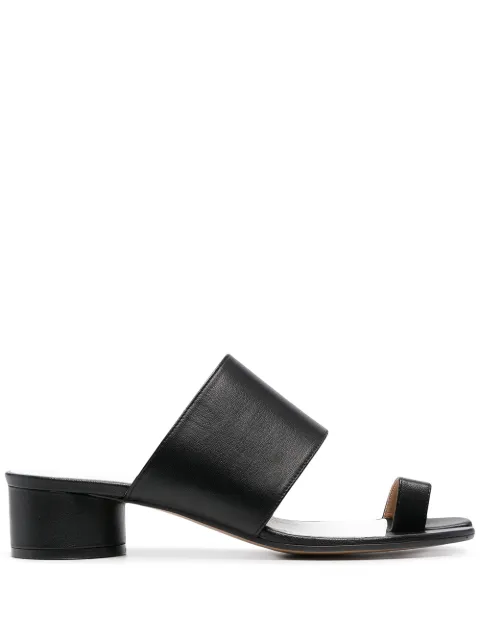 Maison Margiela Tabi 30mm leather mules Black S58WP0234PR869T8013