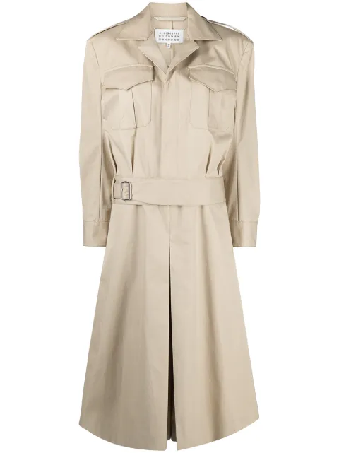 Maison Margiela cropped trench jumpsuit Neutrals S51FP0092S52585