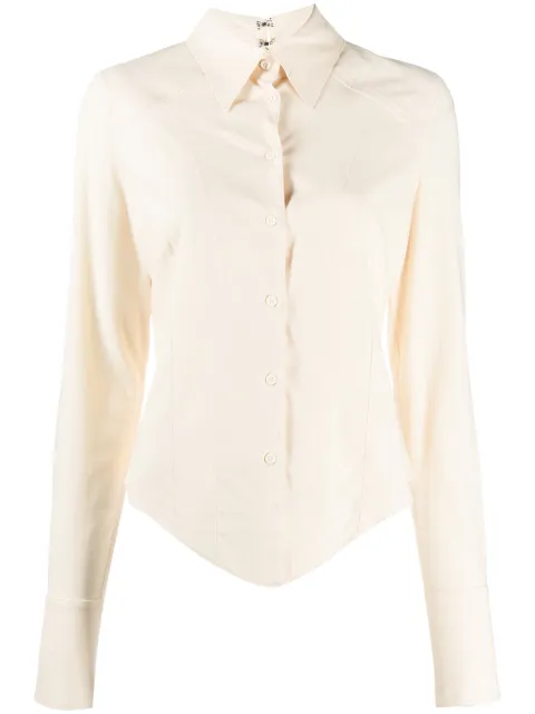 KNWLS fitted button-up shirt Neutrals FW20BUSH0BO