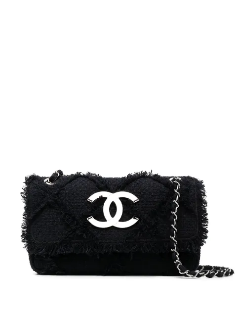 CHANEL Pre-Owned 2008-2009 interlocking CC shoulder bag Blue CHH3900