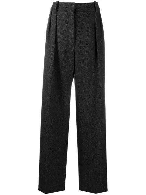 Valentino Garavani tailored herringbone trousers Grey BRB3Z55VQ