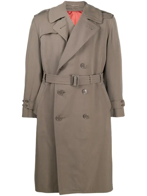 A.N.G.E.L.O. Vintage Cult 1950s double-breasted trench coat Neutrals ANN480C