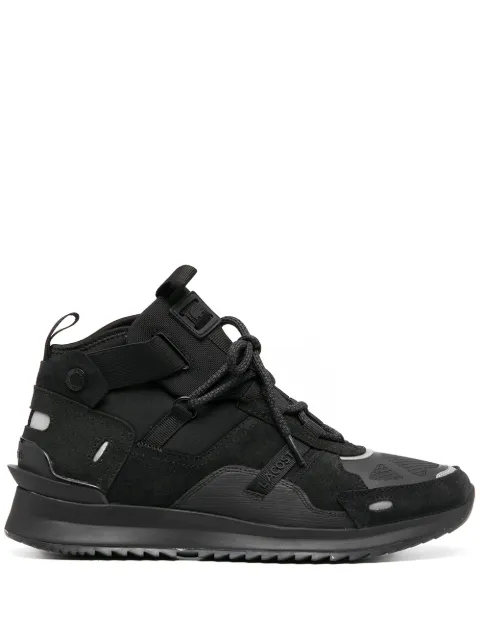 Lacoste multi-panel mid-top sneakers Black 740SMA000102H
