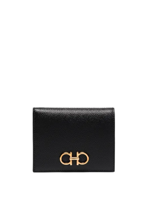 Ferragamo Gancini compact wallet Black 726512