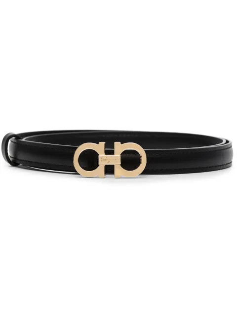 Ferragamo Gancini-buckle belt Black 675180