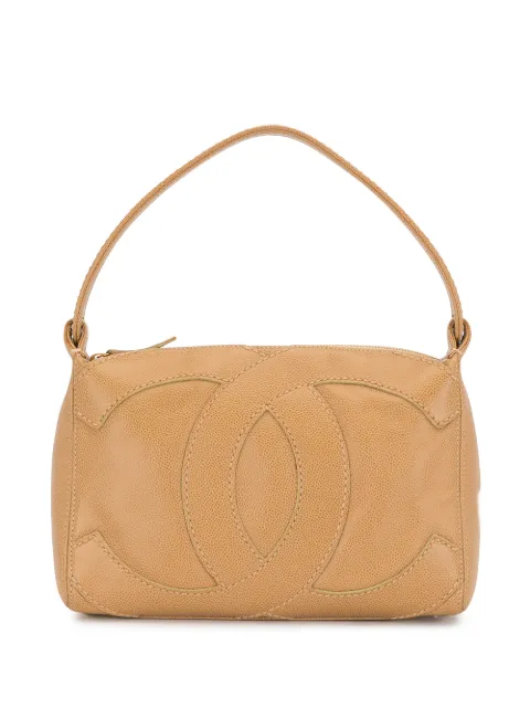 CHANEL Pre-Owned 1990s Jumbo CC shoulder bag Brown 9123202
