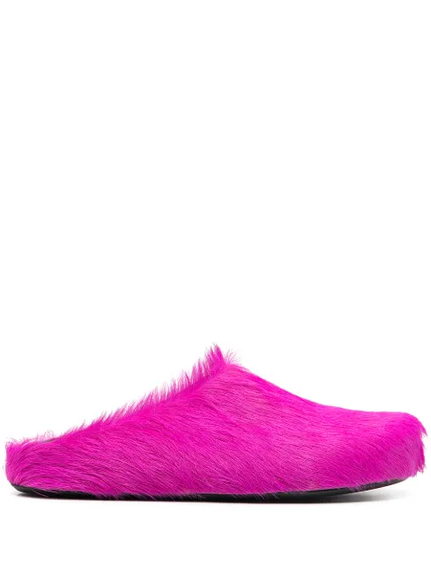 Marni Fussbet Sabot calf-hair mules Pink SBMR000600P4122