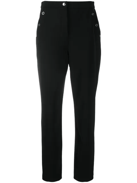 Boutique Moschino high-waisted straight trousers Black J03185824