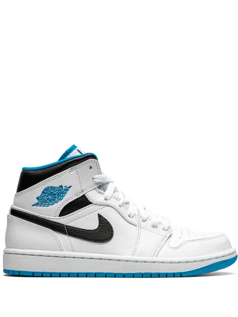 Jordan Air Jordan 1 Mid "White/Laser Blue" sneakers White 554724141